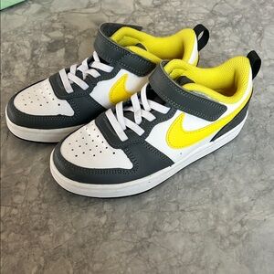 Nike Kids' White and Yellow Sneakers